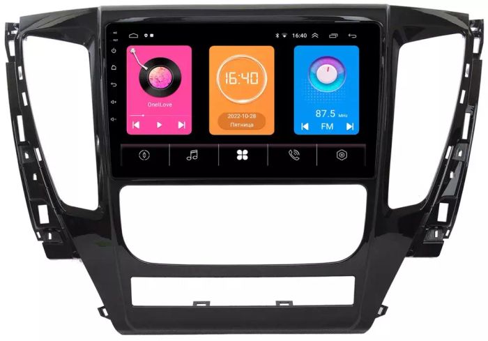 Магнитола для Mitsubishi Pajero Sport 3 2016-2021 (АКПП) - GT9-9155 на Android 10