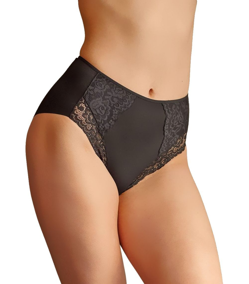 Высокие хлопковые трусики Lace Cotton Band (Размер: XL) (Цвет: белый)