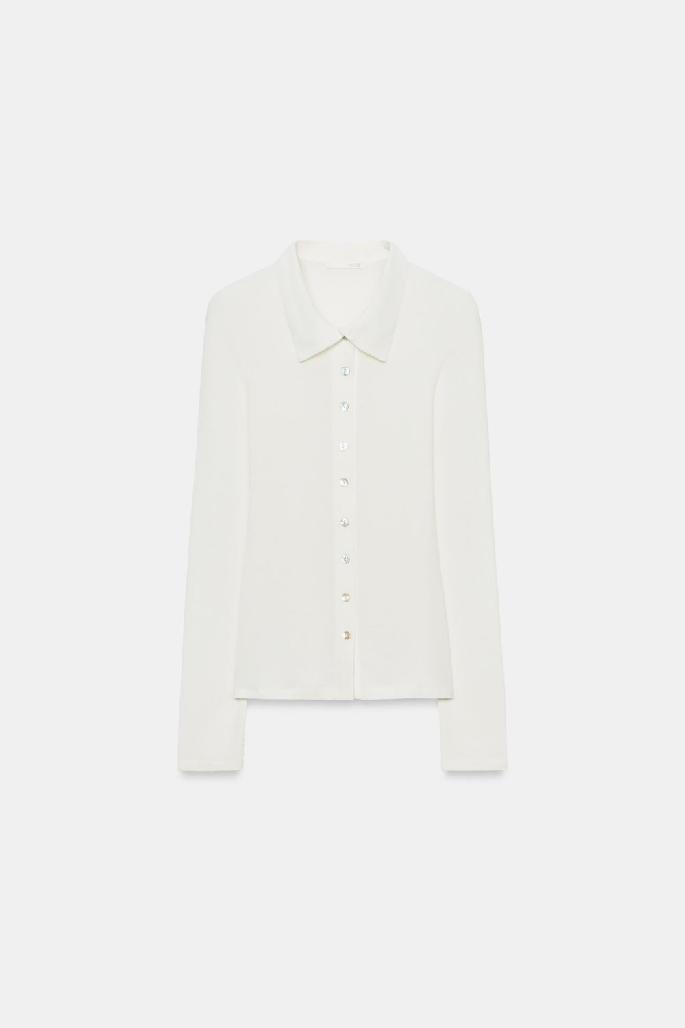 ZARA ТОП С ПУГОВИЦАМИ, ЭКРЮ