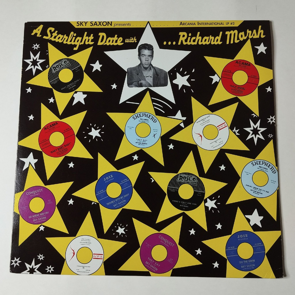 Винтажная виниловая пластинка LP Sky Saxon Presents A Starlight Date With Richard Marsh (USA 2003)