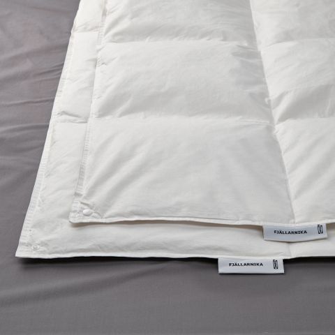 Евро одеяло IKEA FJALLARNIKA (ФЬЕЛЛАРНИКА), Стеганое, Всесезонное, Белый, 220x240 см