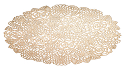 Салфетка подстановочная 38см Decor de table Rose золотистая