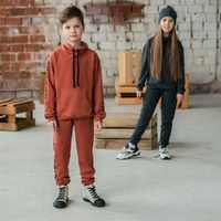 Худи "Bb team" Терракот меланж подростковый