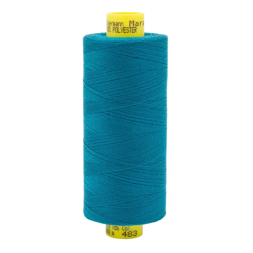 Нитка Gutermann Mara 150 (1000 метров), 1 кат., особо тонкая | 483 морская волна