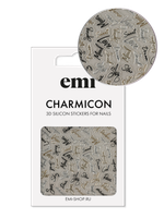 Charmicon 3D Silicone Stickers №228 Курсив