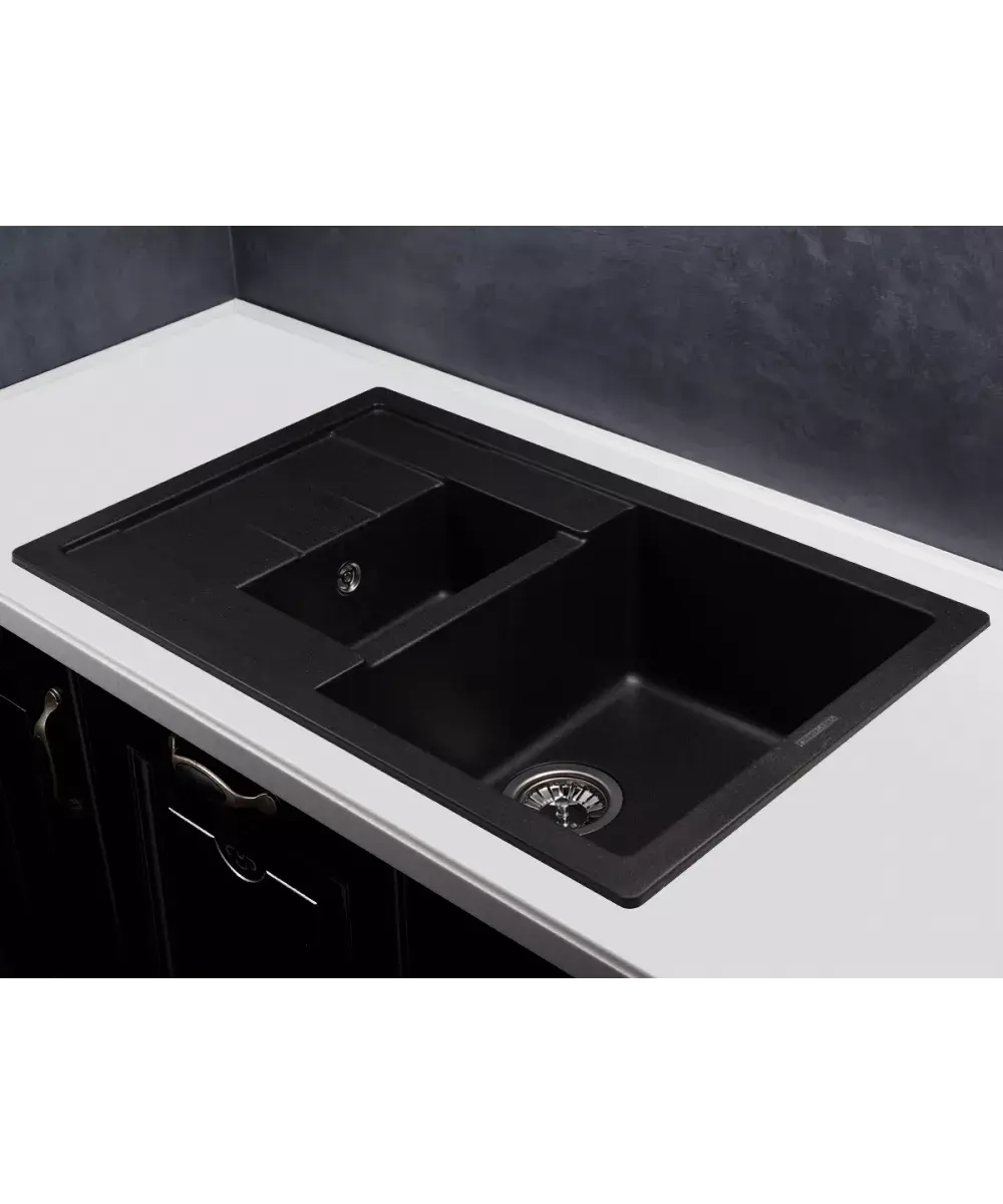 Кухонная мойка Kuppersberg MODENA 1,5B1D BLACK фото 2