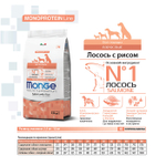 Корм для собак Monge Dog Speciality Line Monoprotein, из лосося с рисом 2,5 кг