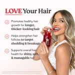 HAIRtamin, Gummy Stars ™, смесь суперфруктов, 60 веганских жевательных мармеладок