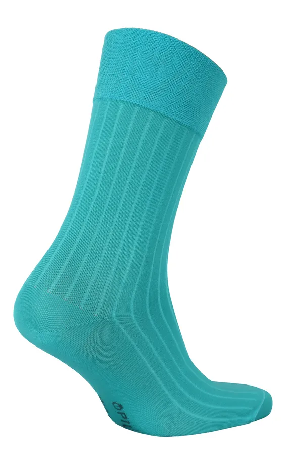 Мужские носки Premium "в рубчик" Морская волна