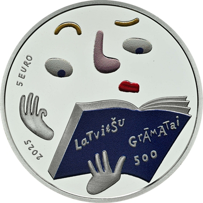 ЛАТВИЯ, 2025, 5 ЕВРО [СЕРЕБРО] [PROOF]