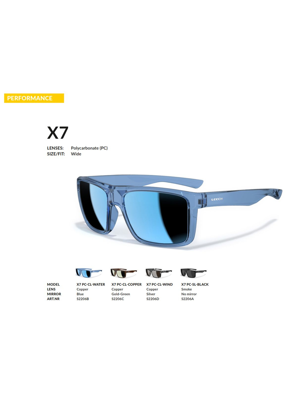 Очки поляризационные Leech Eyewear X7 PC-CL-COPPER