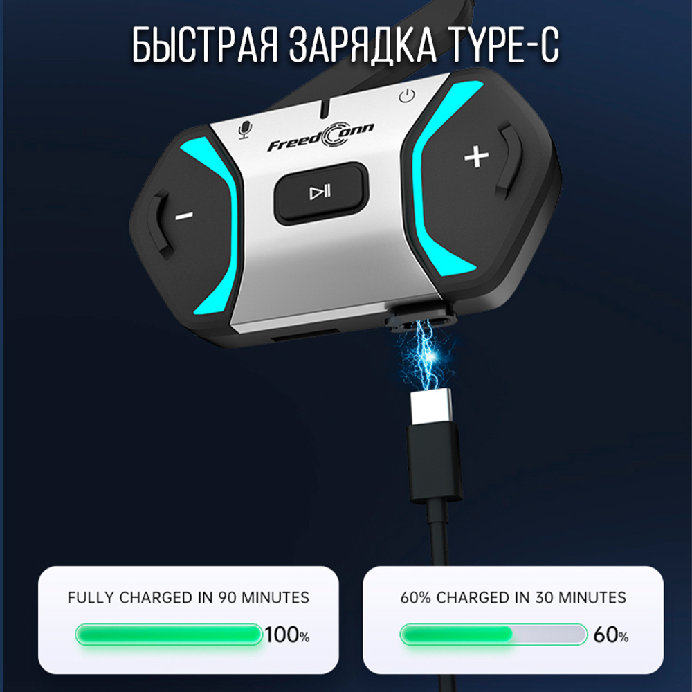 Мотогарнитура Freedconn FREE+, для мото