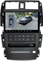 Магнитола для Nissan Teana J31 2003-2008 (большая рамка) - FarCar BX9-360-9666F2 монитор 9.5" 2K QLED на Android 13, Быстрая, CarPlay, 4G SIM-слот, 4 камеры в комплекте