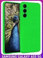 Мягкий Soft Touch чехол из силикона для SAMSUNG GALAXY A55 с бархатной подкладкой