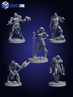 Стражи Древних Земель Набор для настольных игр ДнД (DnD),Pathfinder, НРИ. Масштаб 32 мм (1:56). Миниатюр;