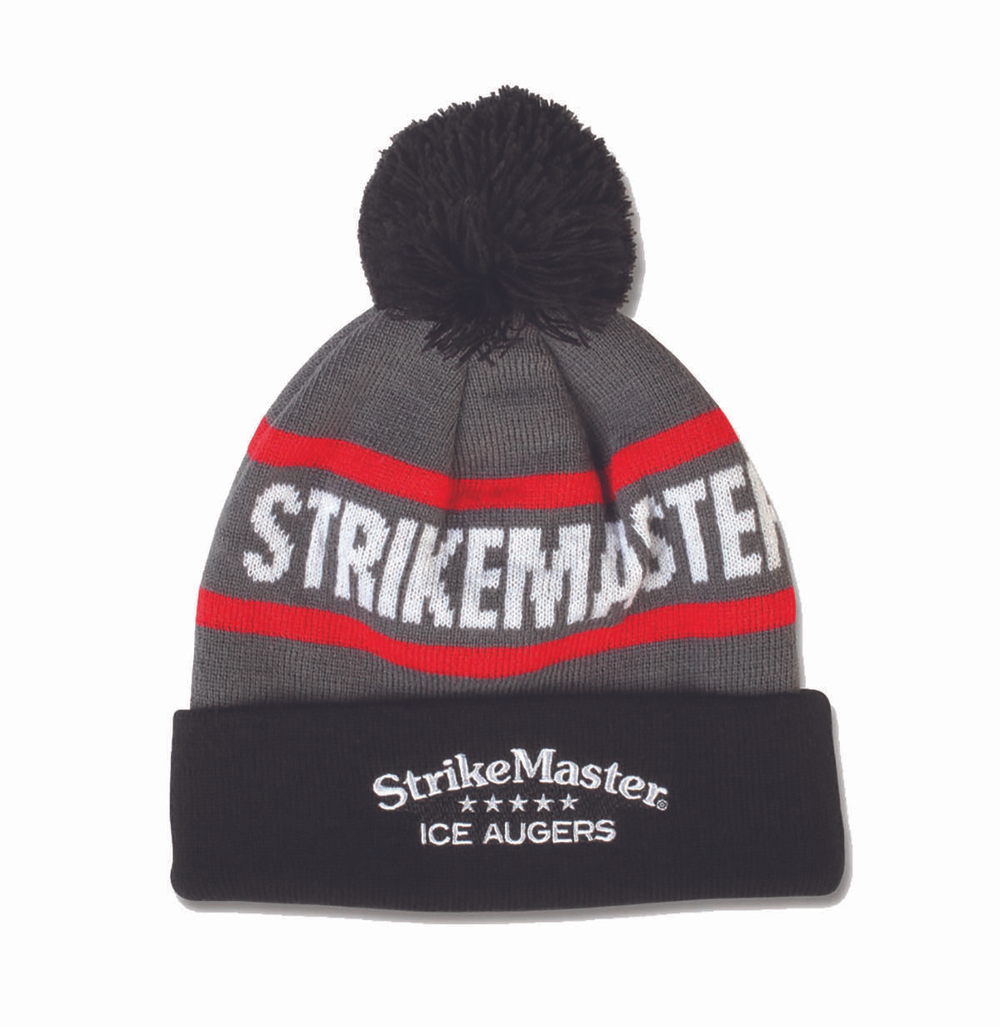 Шапка с помпоном Strikemaster Black Grey White, размер универсальный