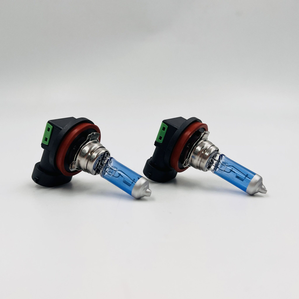 Лампа H11 Super White 12V 55W галогеновая 4500К белый свет комплект 2 шт + 2 лампы W5W