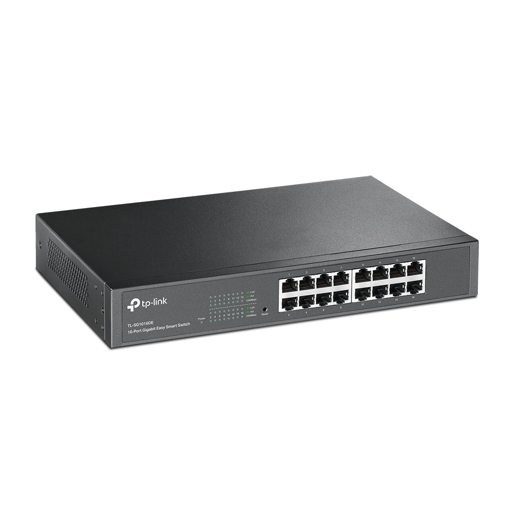 Коммутатор TP-Link TL-SG1016DE Коммутатор Easy Smart с 16 гигабитными портами