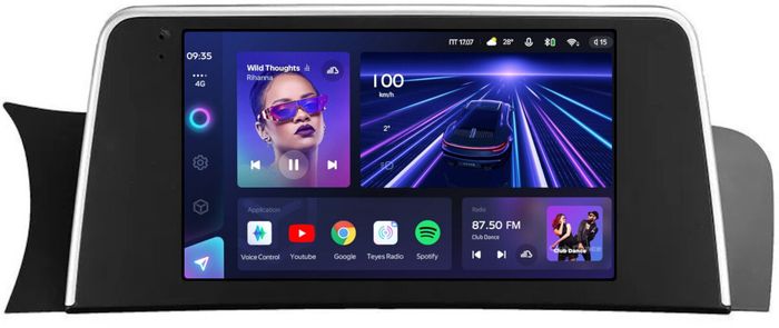 Магнитола для BMW X3 F25 2013-2017, X4 F26 2014-2018 NBT (рамка тип 2) - Teyes CC3L монитор 9" IPS на Android 10, CarPlay, 4G SIM-слот