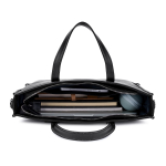 Hush Puppies Vegetable Tanned Top Grain Cow Leather Handbag Briefcase Large Men"s Black