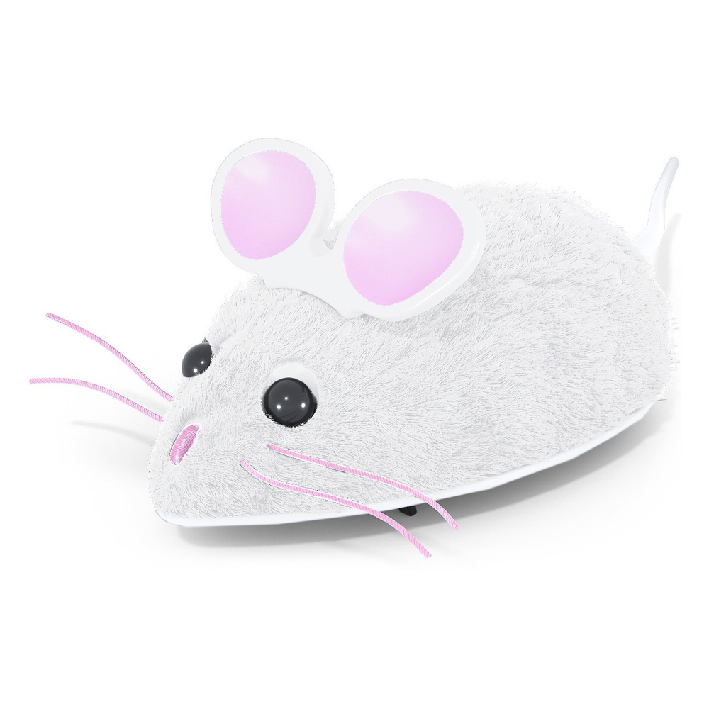 Игрушка для кошек интерактивная, микроробот "Мышка Уайт" HEXBUG
