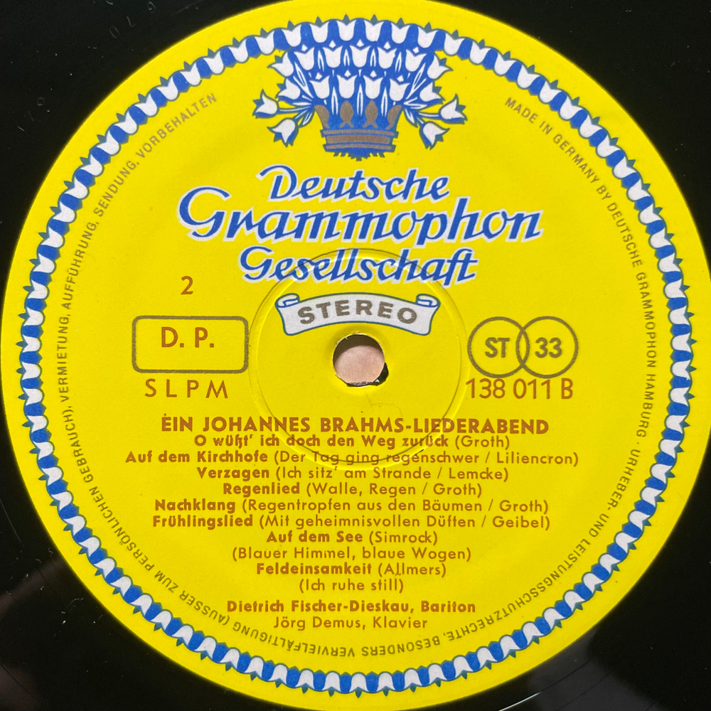 Брамс - Песни (Германия)