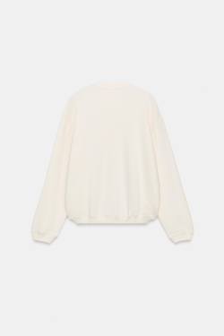 ZARA ХЛОПКОВАЯ ТОЛСТОВКА НА ПУГОВИЦАХ, ЭКРЮ