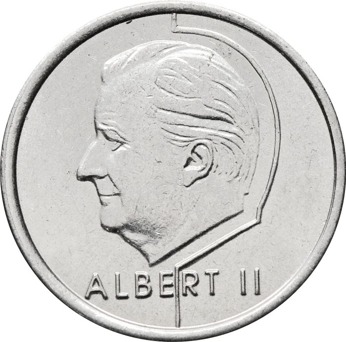 1 франк 1994-2001 Бельгия XF
