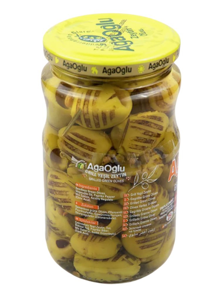 Оливки зеленые AgaOglu на гриле 370 г x 2 шт