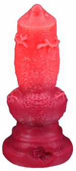 Красный фаллоимитатор Акита large - 27,5 см. (Цвет: красный)
