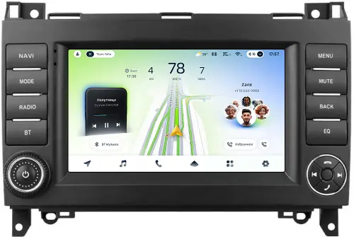 Магнитола для Mercedes-Benz A W169, B T245, Vito, Viano W639/W447, Sprinter W906, VW Crafter - Teyes CC4L монитор 7" IPS, Android 14, Быстрая, Snapdragon 662, CarPlay, 4G SIM-слот