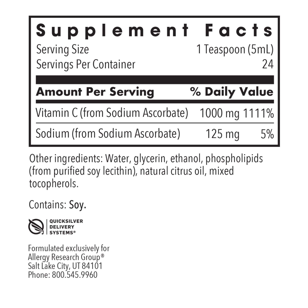 Micro Liposomal C 120 mL Allergy Research Group