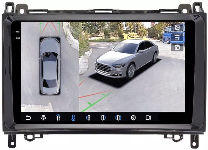 Магнитола для Mercedes-Benz A W169, B T245, Vito, Viano W639/W447, Sprinter W906, VW Crafter - FarCar BX068M-360 на Android 13, Быстрая, QLED+2K, CarPlay, 4G SIM-слот
