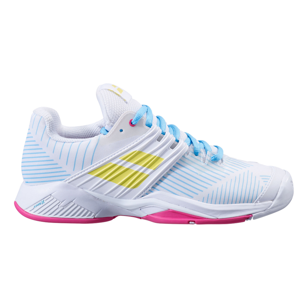 Женские теннисные кроссовки Babolat Propulse Fury All Court Shoe Women - White, Light Blue