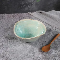 Салатник 450 мл 17*16,5 см h7,5 см Sea Blue Flower Frutti di Mare P.L. [1]