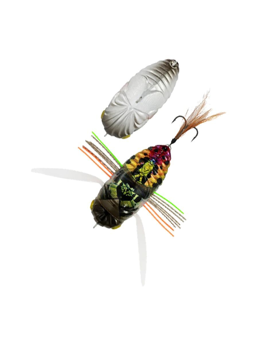 Воблер DUO Realis Dekashinmushi, CCC3233 Sunset Moth, 75 мм, 32,5 г, плавающий, кроулер