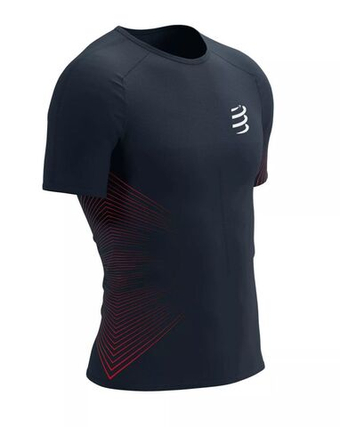 Мужская теннисная футболка Compressport Performance SS Tshirt - серый