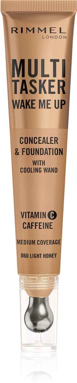 Rimmel Multi-Tasker Wake Me Up - Подклад и корректор с эффектом осветления оттенок 60 Light Honey, 20 ml