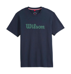 Мужская теннисная футболка Wilson Easy Street - classic navy/field green