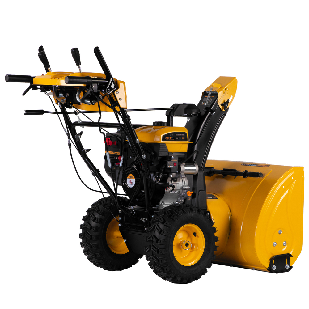 Бензиновая снегоуборочная машина SBL 711D PRO, 302cc, эл.старт, фара, обогрев, блок. дифф. Denzel
