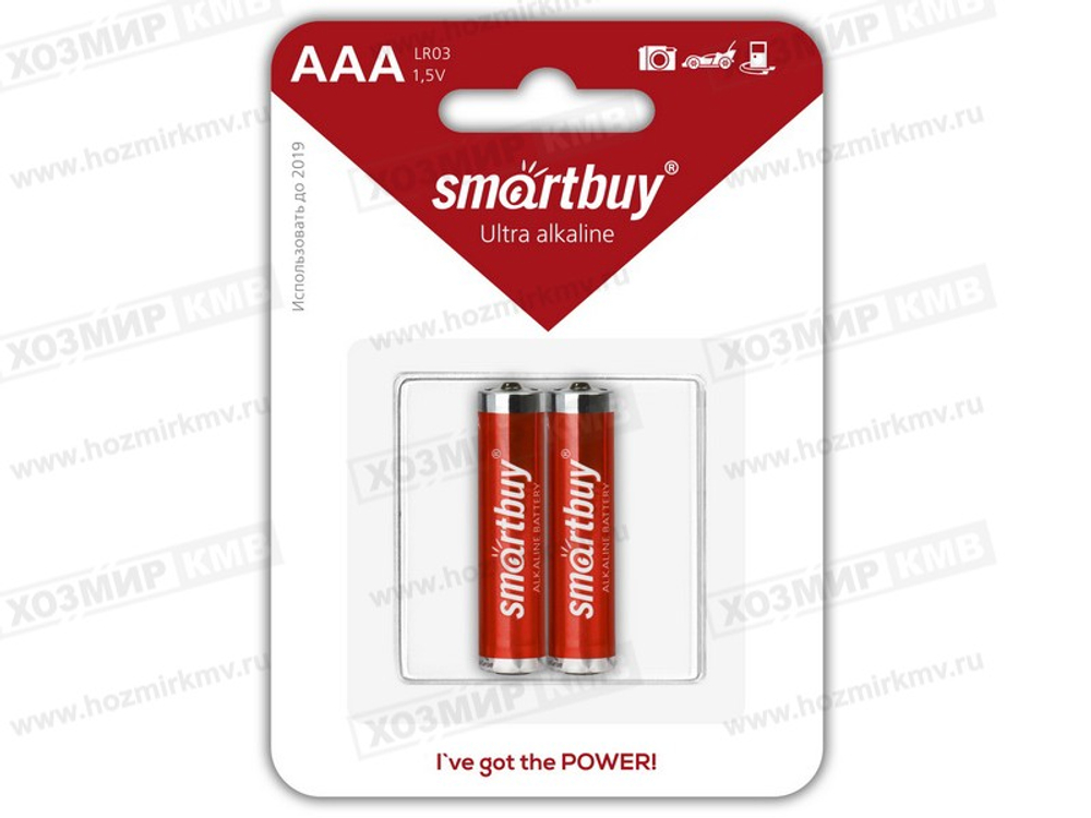 (SMARTBUY SBBA-3A02В) батарейка АЛКАЛИНОВАЯ LR-03/2В - 1,5 Вт (Мизинчик)