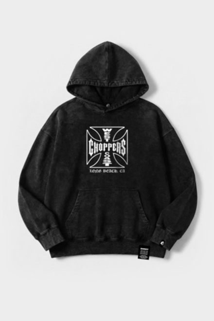 Худи SHMOT "WC CHOPPERS" GARMENT DYE Черный