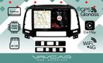 Магнитола для Hyundai Santa Fe 2006-2012 (рамка черная) - Vaycar VA23-0008 на Android 13, Быстрая, 4G SIM-слот