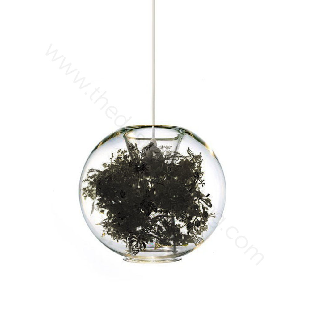 Pendant design lamp Tangle Globe by Artecnica (Black)