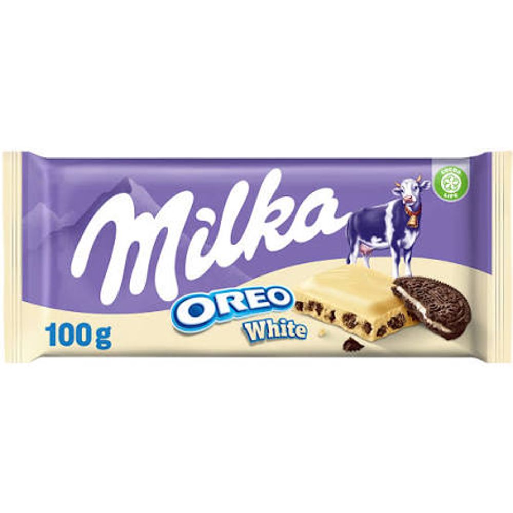 Шок.плитка Milka Оreo White 100гр