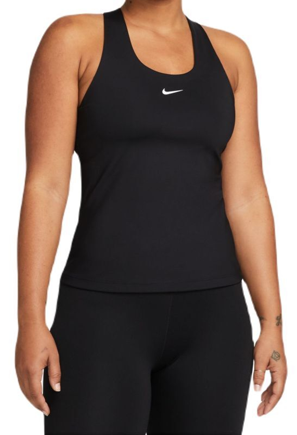 Женский топ теннисный Nike Dri-Fit Swoosh Bra Tank - черный
