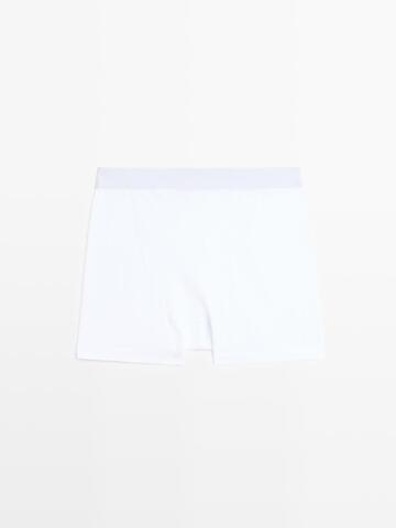 Massimo Dutti Боксеры с поясом и логотипом, белый