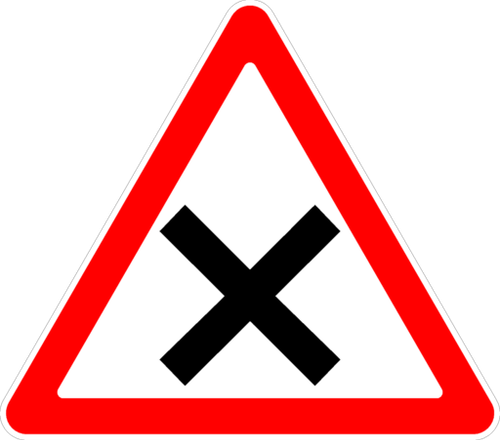 Знак Пересечение равнозначных дорог 1.6