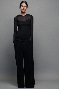 ZARA ДВОЙНАЯ ФУТБОЛКА, ЧЕРНЫЙ