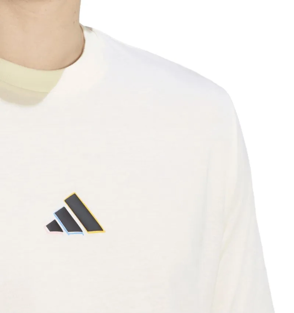 Мужская теннисная футболка Adidas US Graphic - cream white